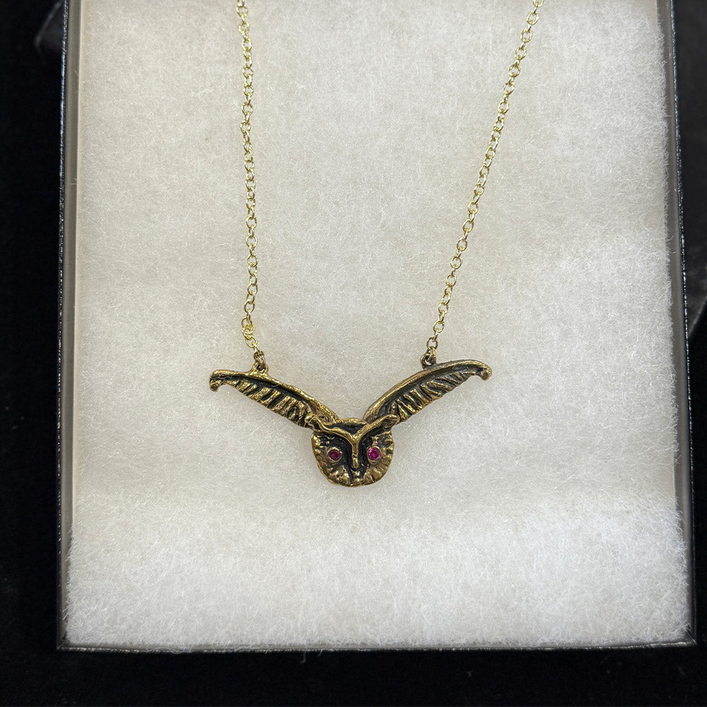 Jeweled Owl Necklace