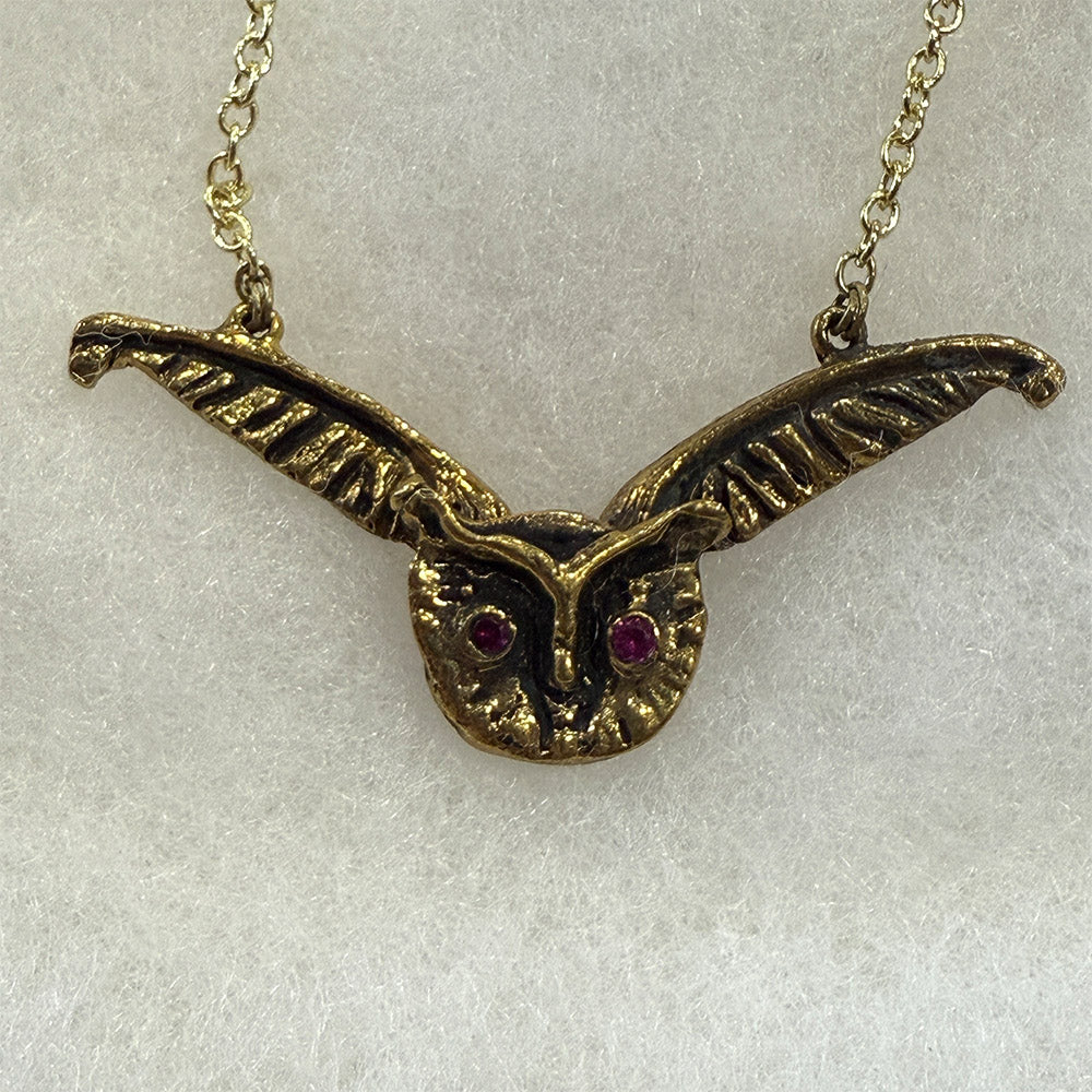 Jeweled Owl Necklace