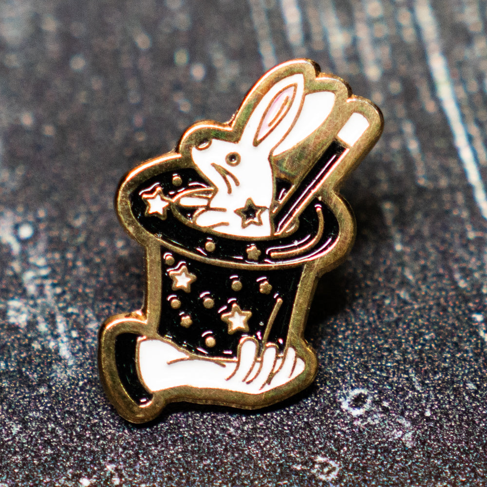 Magic Rabbit in Top Hat Pin